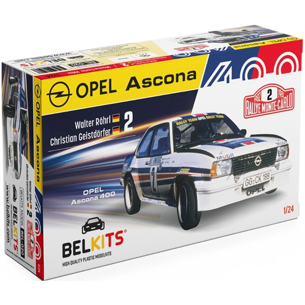 Belkits 1:24 Scale Opel Ascona 400 MC 1982 Rohl/Geistdorfer Rally Car