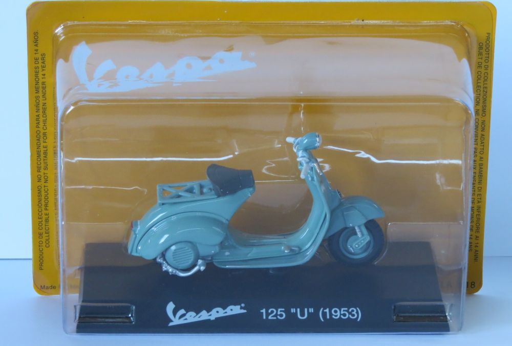 Atlas Editions 1:18 Scale Vespa 125 U 1953 Vespa Collection in 1:18