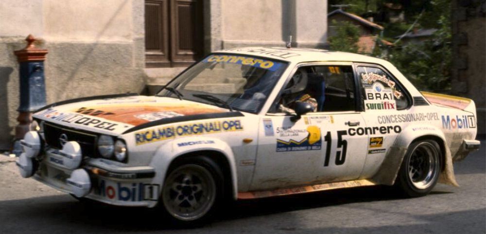 Sunstar 1:18 Scale Opel Ascona 400 Rally Internazionale della Lana 1982 Biasion Miki Rudy #15