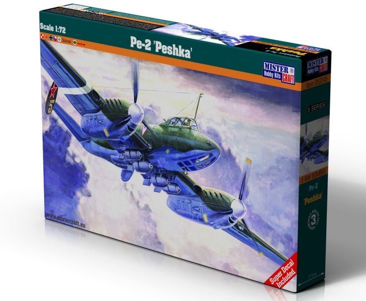 Mistercraft 1:72 Scale Pe-2 Peshka WWII Bomber