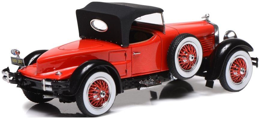 Esval 1:43 Scale Stutz Blackhawk Roadster 1928 Closed Red Black