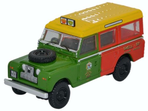 Oxford Diecast 1:76 Scale Land Rover S2 SW - Shell/BP