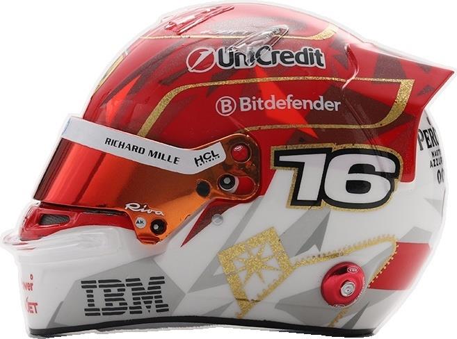 Looksmart  1:5th Scale Charles Leclerc Helmet Scuderia Ferrari HP Las Vegas GP 2025