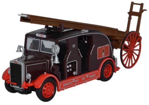 Oxford 1:76 Scale Leyland Cub FK7 Newcastle City Fire Brigad