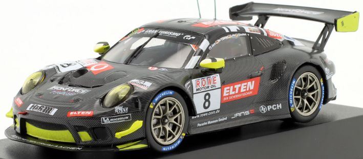 IXO 1:43 Scale Porsche 911 GT3 R #8 VLN 1 Nurburgring 2019 Iron Force Slooten/Luhr/de Leener/Jan