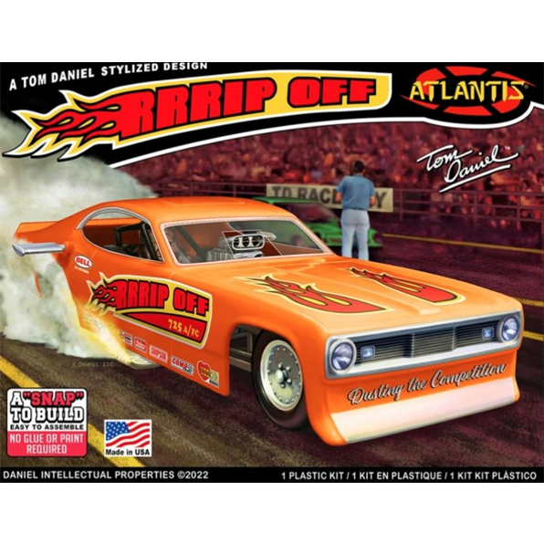Atlantis kits 1:32 Scale Tom Daniel RRRRip Off Funny Car SNAP KIT