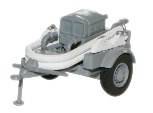 Oxford Diecast 1:76 Scale Coventry Climax Pump Trailer - NFS Grey