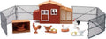 New-Ray 1:16 Scale Chicken Coop Light and Sound w/Chickens