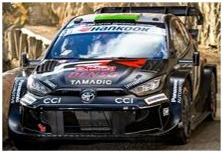 Spark  1:43rd Scale Toyota GR Yaris Rally1 #33 Gazoo Racing WRT 2nd Monte Carlo 2025 Evans/Martin