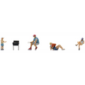 Artitec 1:87 Scale Camping Life: Barbeque (4x) Ready-Made Figures