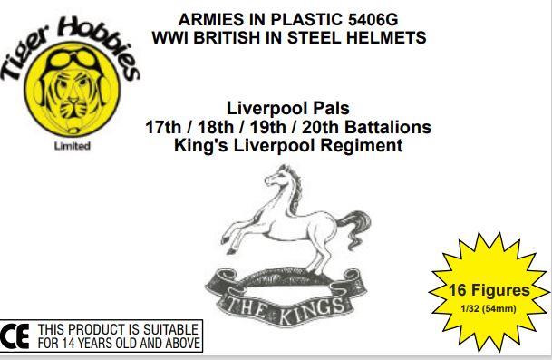 Armies In Plastic 1/32 Scale WW1 BRITISH INFANTRY LIVERPOOL PALS LTD EDITION AIP5406G