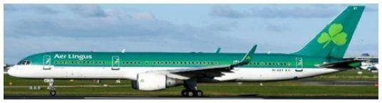 JC Wings 1:400th Scale Boeing 757-200 Aer Lingus EI-LBT w/Antenna