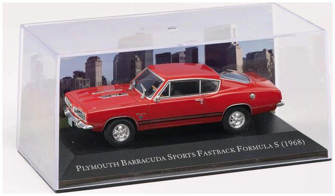 Atlas Editions 1:43rd Scale Plymouth Barracuda Sports Fastback - Red (1968)