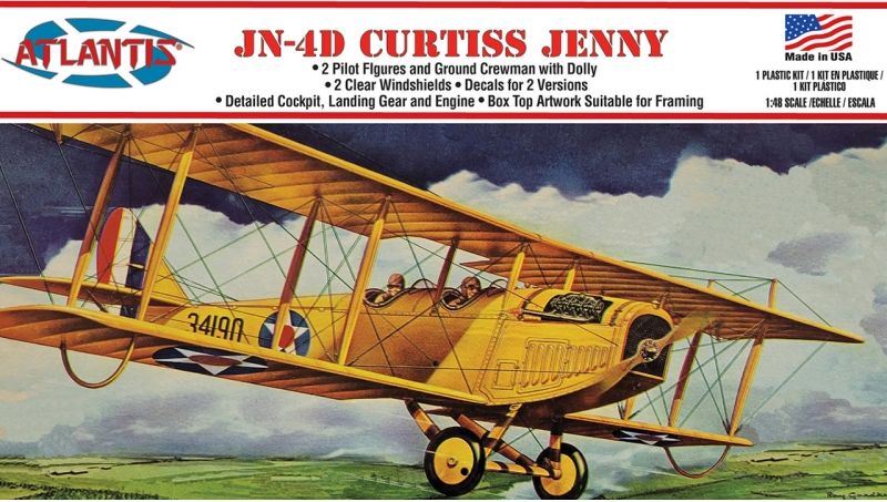 Atlantis kits 1:48 Scale Curtiss Jenny JN-4 Airplane