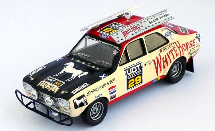Trofeu 1:43 Scale Ford Escort Mk1 - World Cup Rally 1974 Andrew Cowan / Johnstone Syer