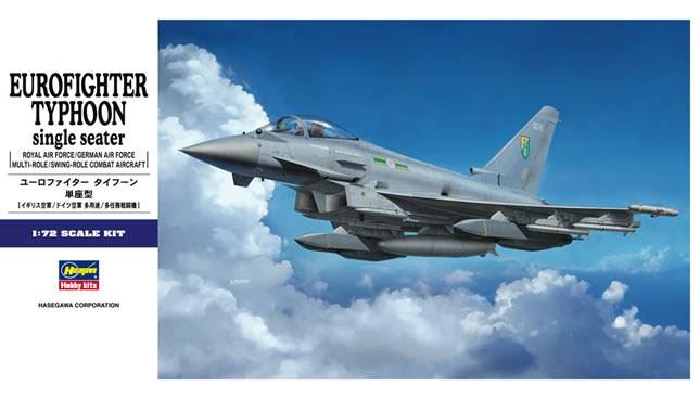 Hasegawa 1:72 Scale Eurofighter Typhoon (Single Seat)