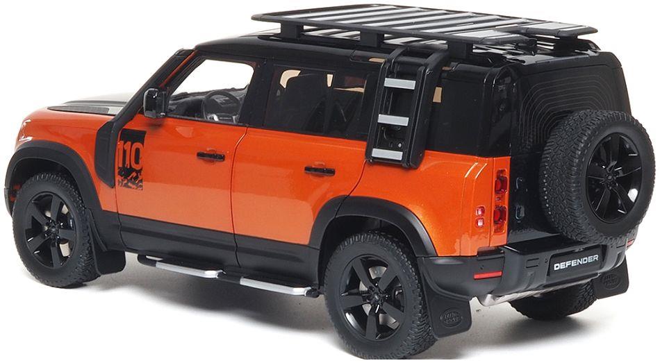 Almost Real 1:18th Scale Land Rover Defender 110 2020 Phoenix Orange/Santorini Black