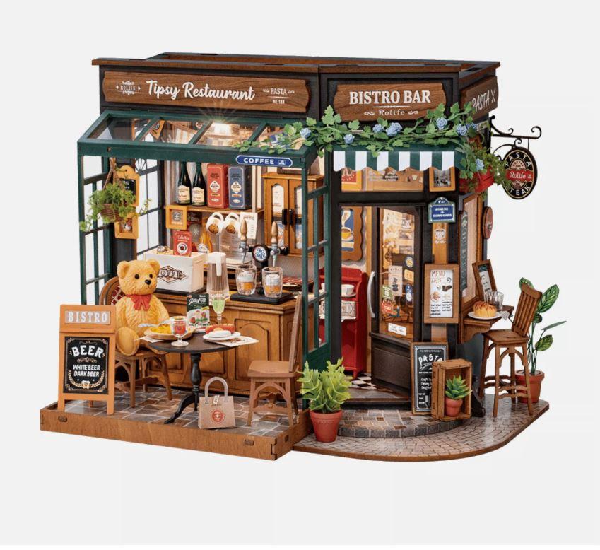 Rolife Tipsy Restaurant DIY Miniature House DG167 3D house