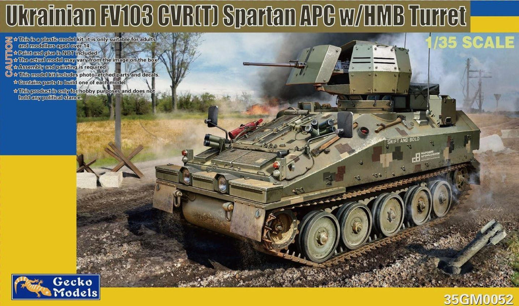 Gecko Models 35GM0052 1/35 Scale Ukraine FV103 CVR(T) Spartan APC w/HMB Turret Kit