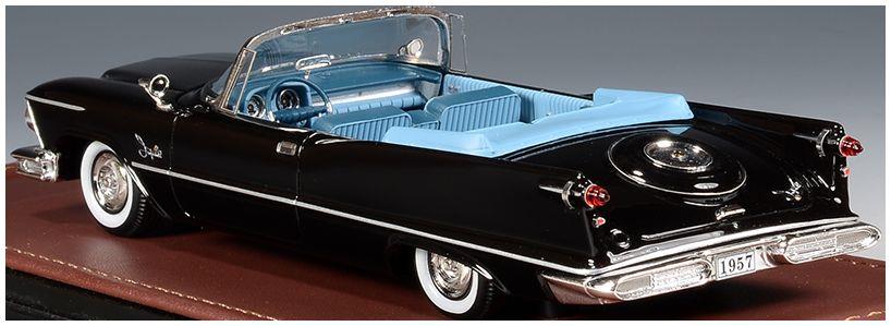 GLM 1:43rd Scale Imperial Crown Convertible Black Open Roof 1957