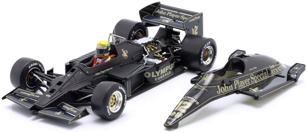 Werk83/IXO 1:18th Scale Lotus 97T #12 Ayrton Senna Monaco GP F1 1985 Tobacco Decals already applied