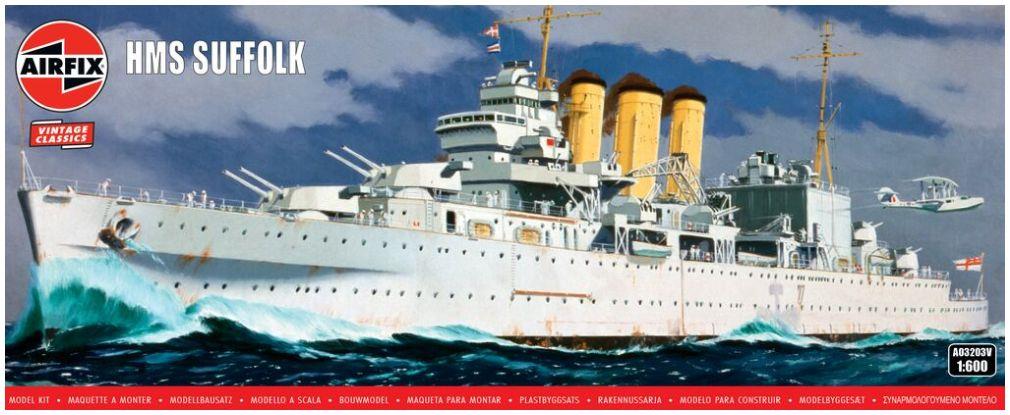 Airfix 1:600th Scale HMS Suffolk