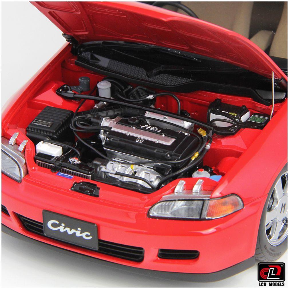 LCD Model 1:18 Scale Honda Civic SiR II(EG6) Red
