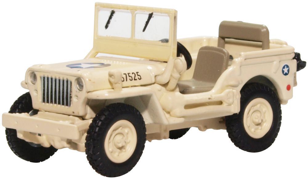 Oxford Diecast 1:76 Scale Willys MB USAAF Tunisia 1943