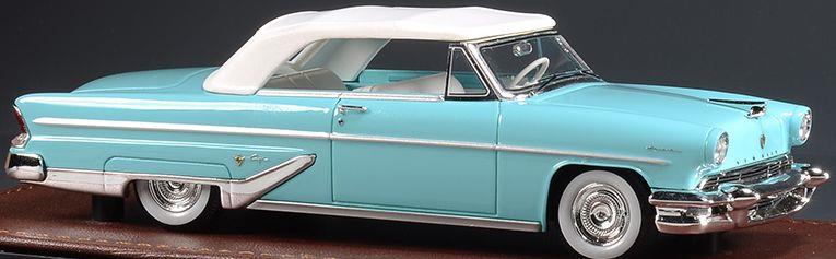 GLM 1:43 Scale Lincoln Capri Convertible Taos Turquoise Closed Top 1955