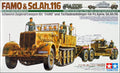 Tamiya 1/35 Scale Famo and Tank Transporter Military Model Kit 35246 SLIGHT BOX CREASE