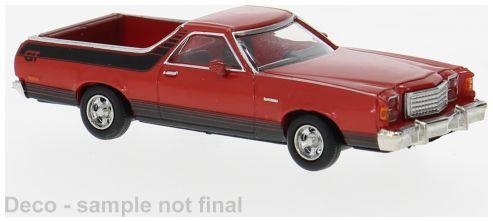 Brekina 1:87th Scale Ford Ranchero GT rot 1977