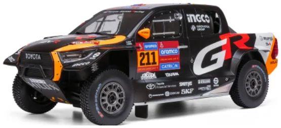IXO  1:18th Scale Toyota GR DKR Hilux Evo T1U Rally Dakar 2025 #211 L.Henk/C.Brett