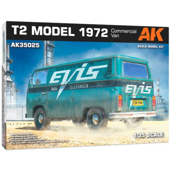 AK Interactive Kits 1:35 Scale T2 Model 1972 Commercial Van