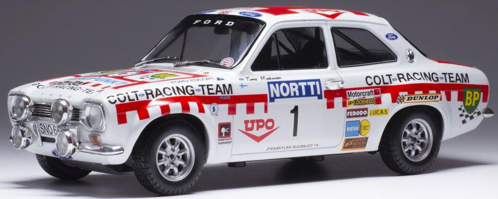 IXO 1:18 Scale Ford Escort MK I RS 1600 #1 1000 Lakes Rally 1974 T.Makinen/H.Liddon