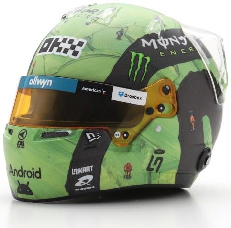 Spark 1:5th Scale Lando Norris Helmet McLaren F1 Team Las Vegas GP 2025