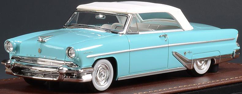 GLM 1:43 Scale Lincoln Capri Convertible Taos Turquoise Closed Top 1955