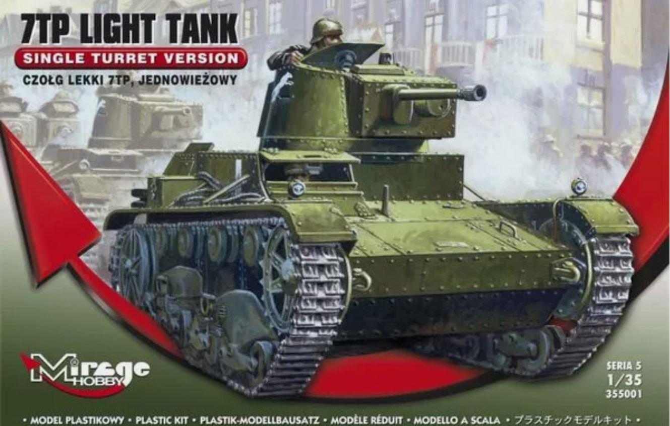 Mirage Hobby 355001 1/35 Scale 7TP Light Tank Single Turret Version