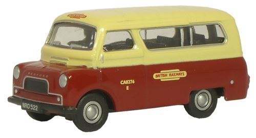 Oxford Diecast 1:76 Scale Bedford CA Minibus - British Rail Crew Bus