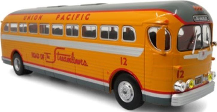 Iconic Replicas 1:43 Scale GM PD 4151 Silversides Coach Union Pacific Railroad Destination Los Angeles