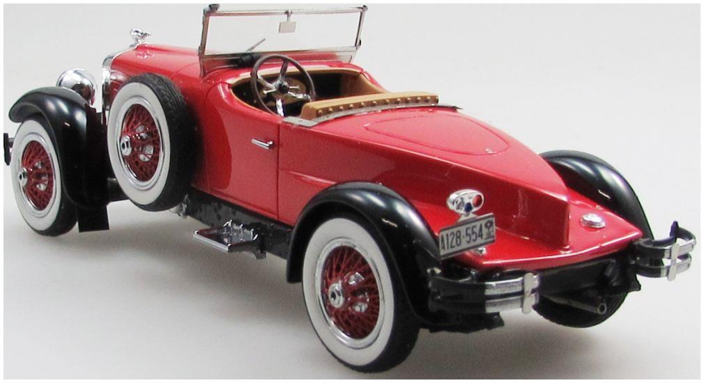 Esval 1:43 Scale Stutz Black Hawk Speedster Top Down Red Black 1928