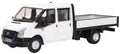 Oxford Diecast 1:76 Scale Ford Transit Dropside White