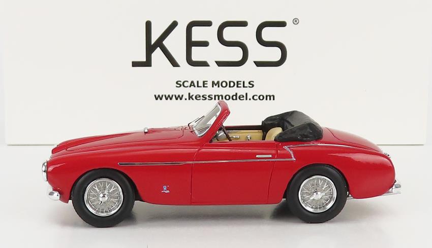 Kess 1:43 Scale Ferrari 212 Export Vignale ch.0110e Red Cabriolet Top Down