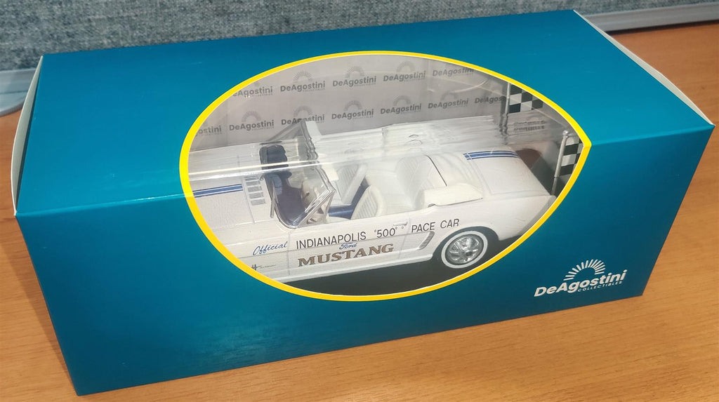 Atlas Editions 1:24 Scale Ford Mustang Indianapolis 500 Pace Car 1964 - American Car Collection *****1:24th