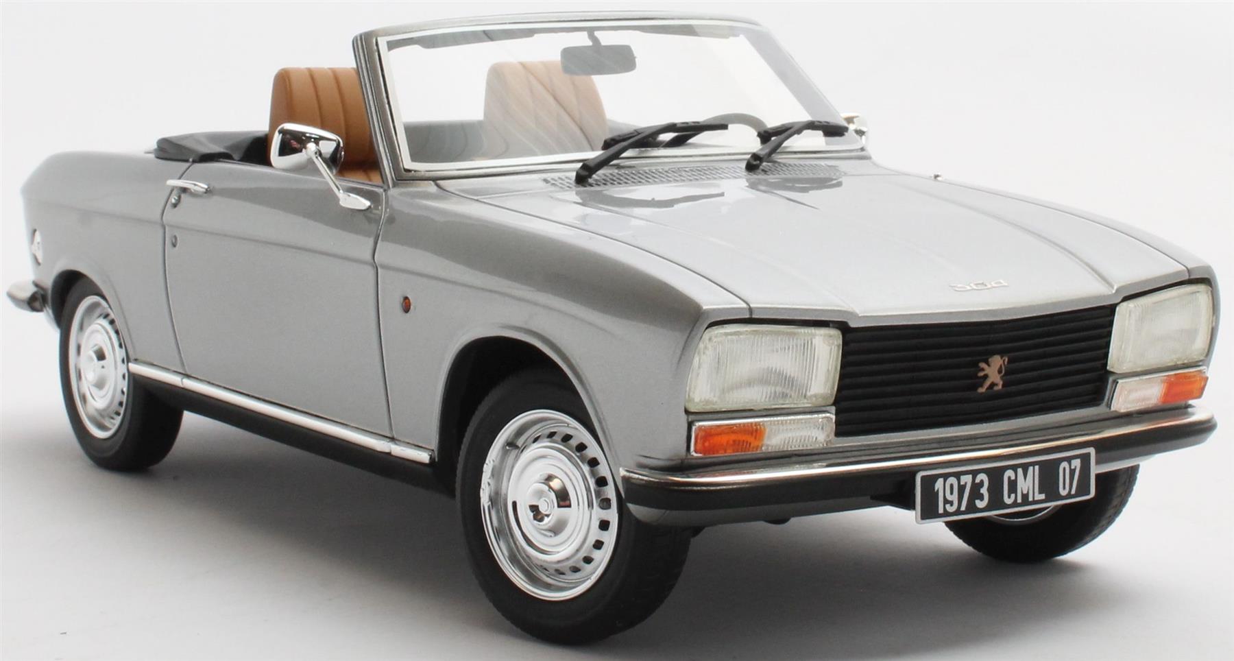 Cult 1:18 Scale Peugeot 304 Cabrio 1973 Silver Metallic