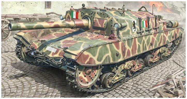 Italeri 1:35 Scale Semovente M43 da 105/25 Bassotto