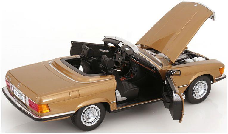 KK Scale 1:12th Scale Mercedes 450SL R107 Europe 1985 Gold Metallic