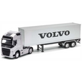 Welly 1:32 Scale Scania R 730 w/Container Trailer Silver