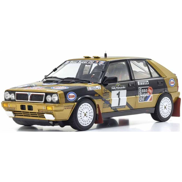 Kyosho 1:18th Scale Lancia Delta HF 4WD Rally Piancavallo 1987 Esso #1