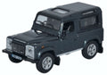 Oxford Diecast 1:76 Scale Land Rover Defender 90 SW - Santorini Blac