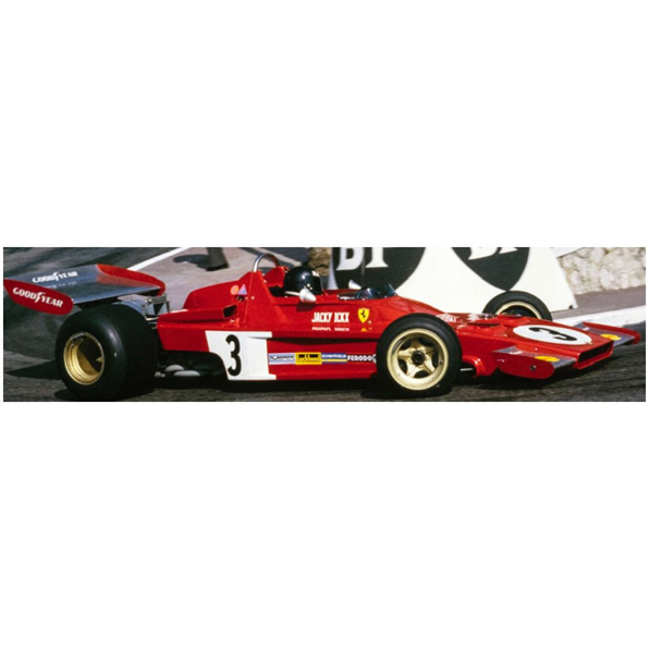 GP Replicas 1:43 Scale Ferrari 312B3 #3 Jacky Ickx Monaco GP 1973